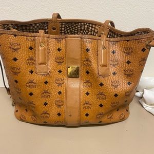 Mcm purse brown or caramel color